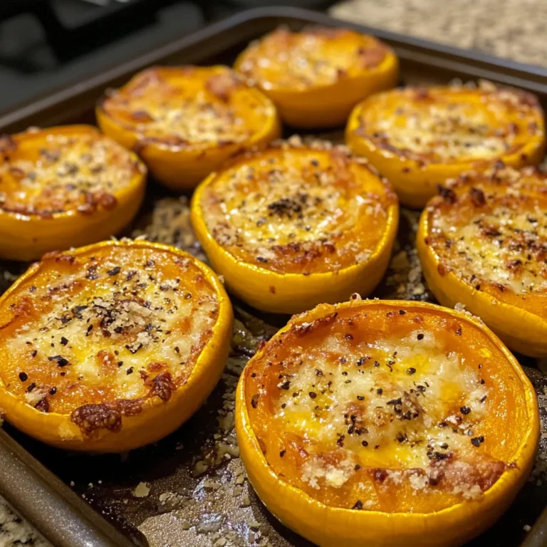 Cheesy Baked Squash Rounds