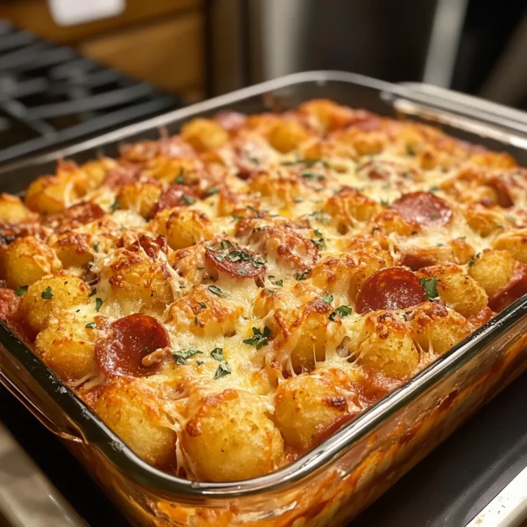 Pizza Tot Casserole