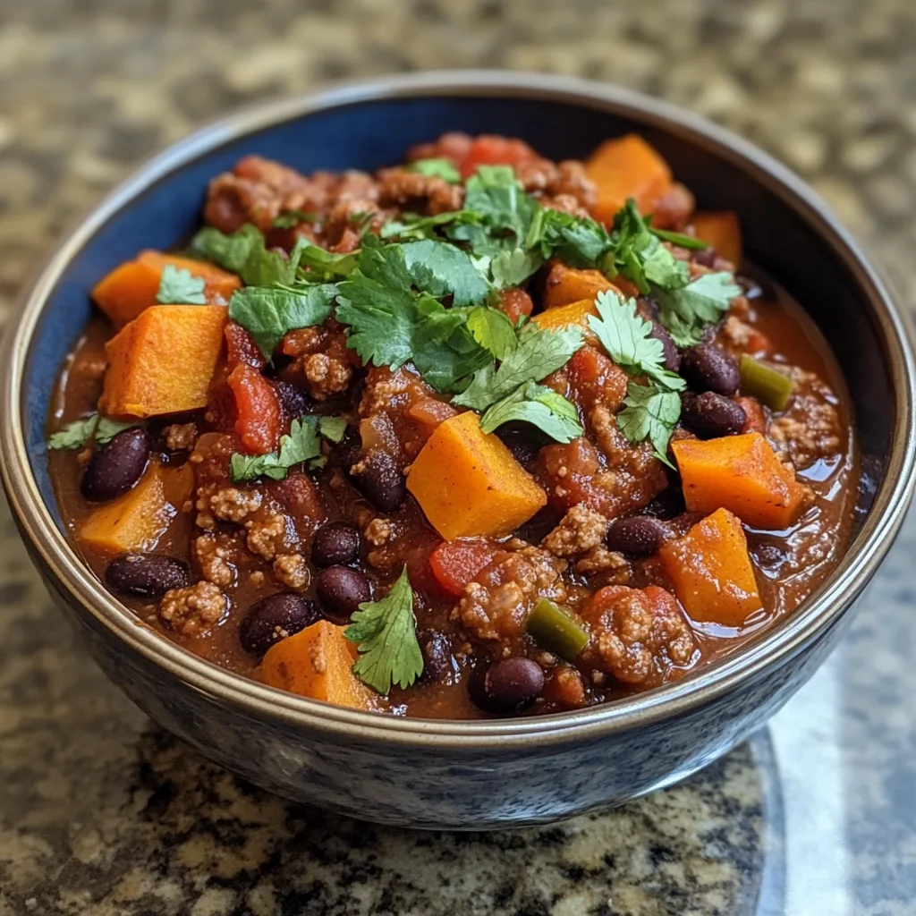 Sweet Potato and Black Bean Chili