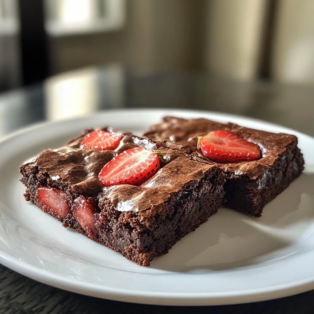 Strawberry Brownies