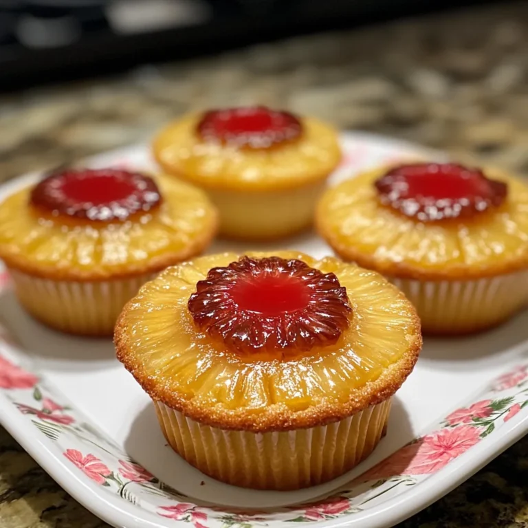 Easy Pineapple Upside Down Cupcakes