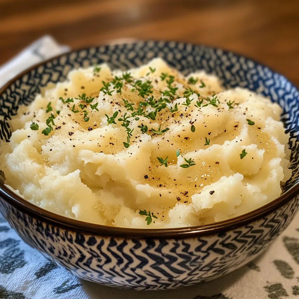 Creamy Mashed Potatoes with Heavy Cream