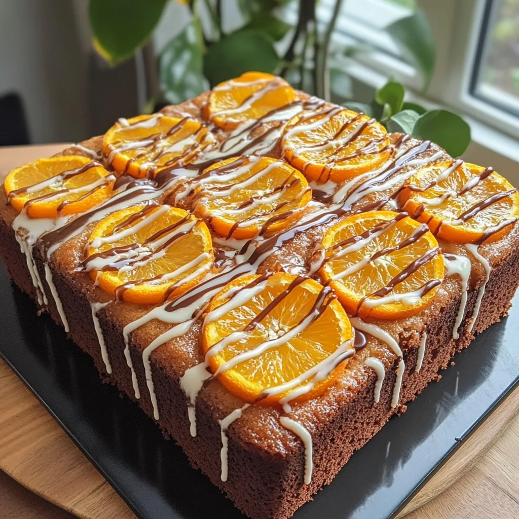 Orange Drizzle Traybake Cake
