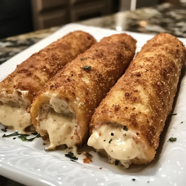 Easy Italian Cream Stuffed Cannoncini