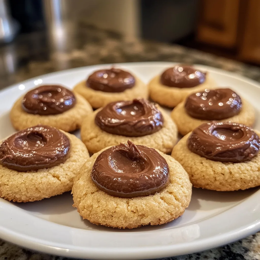 Nutella Thumbprint Cookies