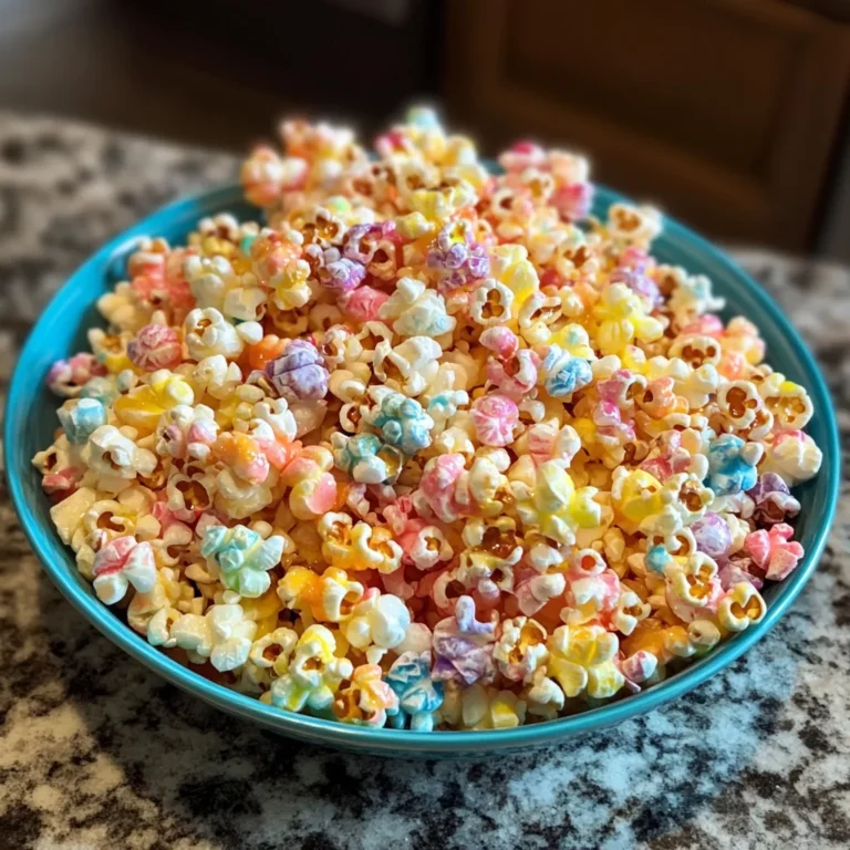 Candied Rainbow Popcorn