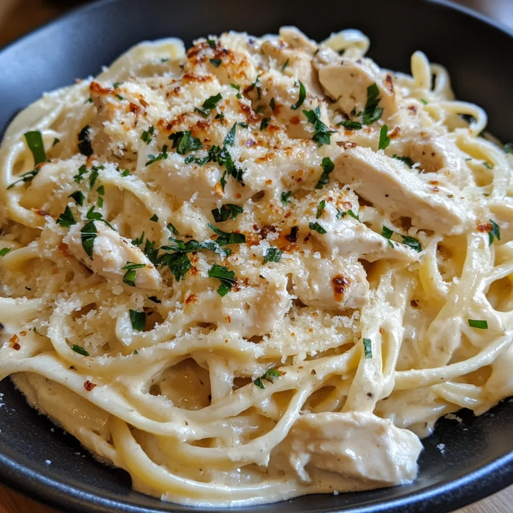 Creamy Chicken Garlic Parmesan Pasta