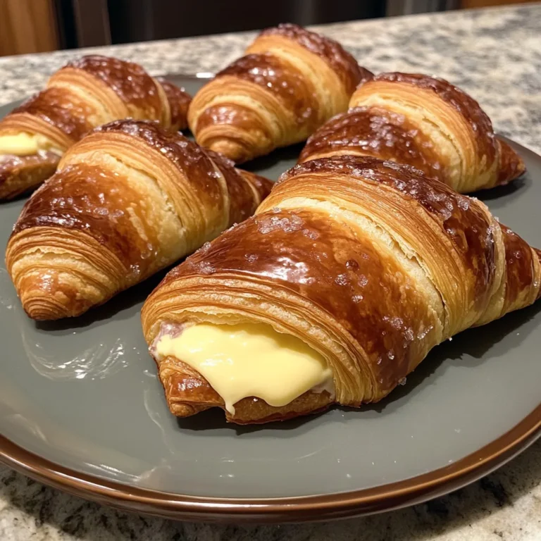 Boston Cream Pie Croissants