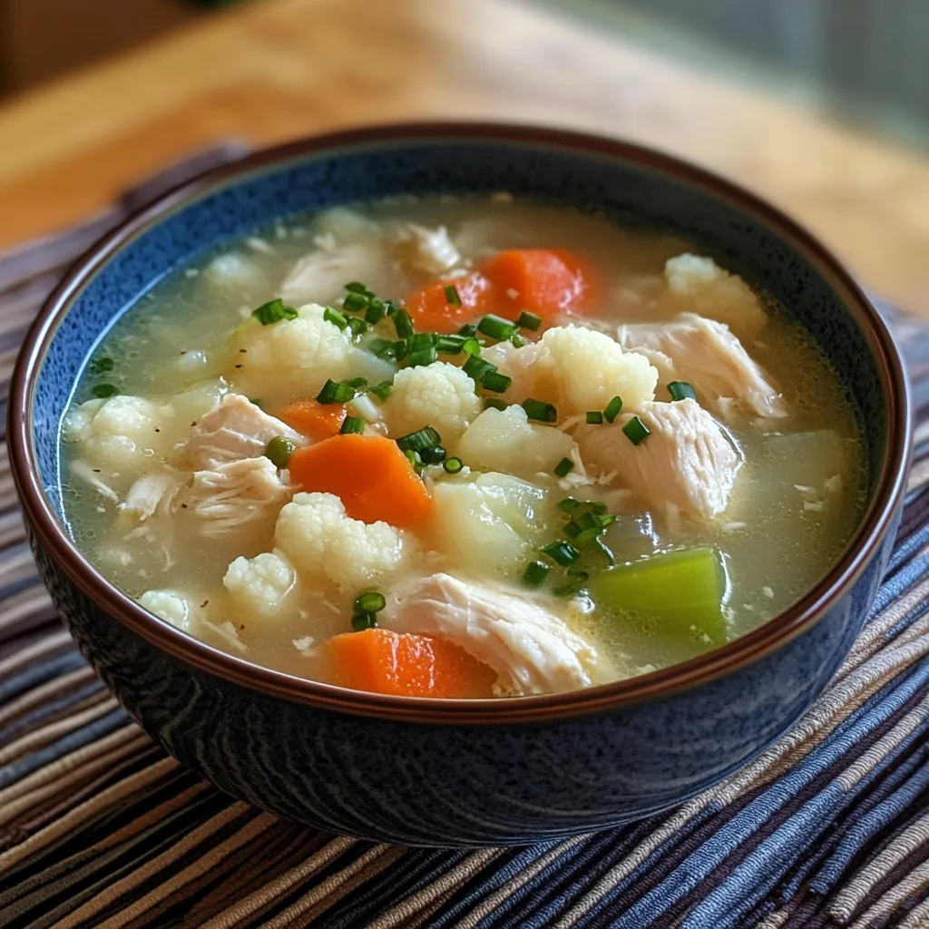 Cauliflower Chicken Soup