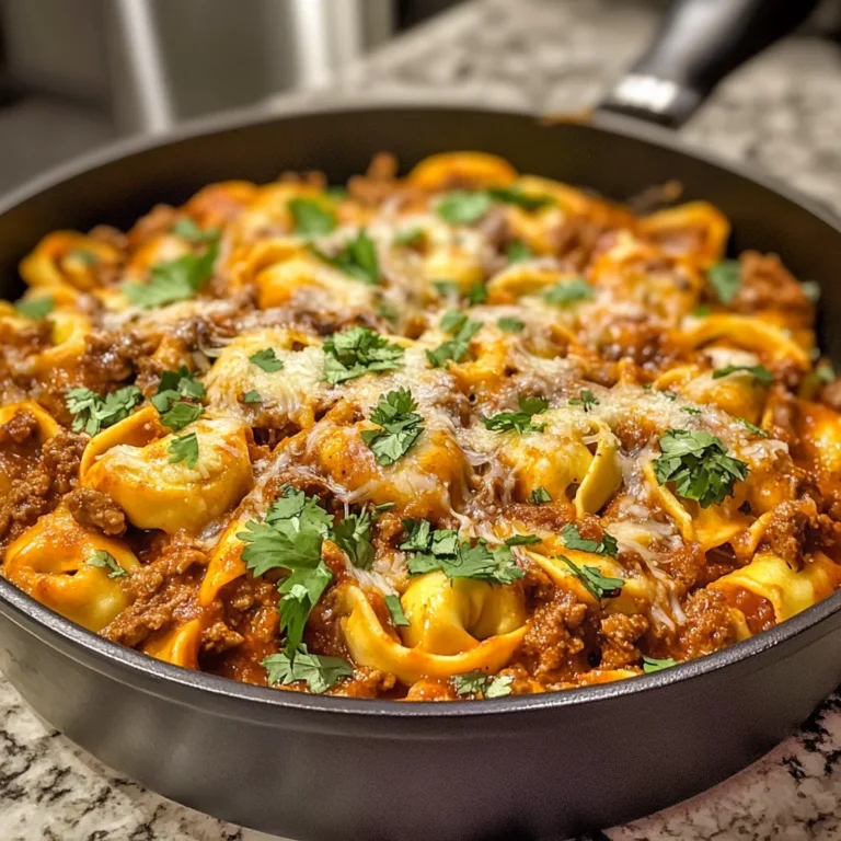 Cheesy Beef Enchilada Tortellini