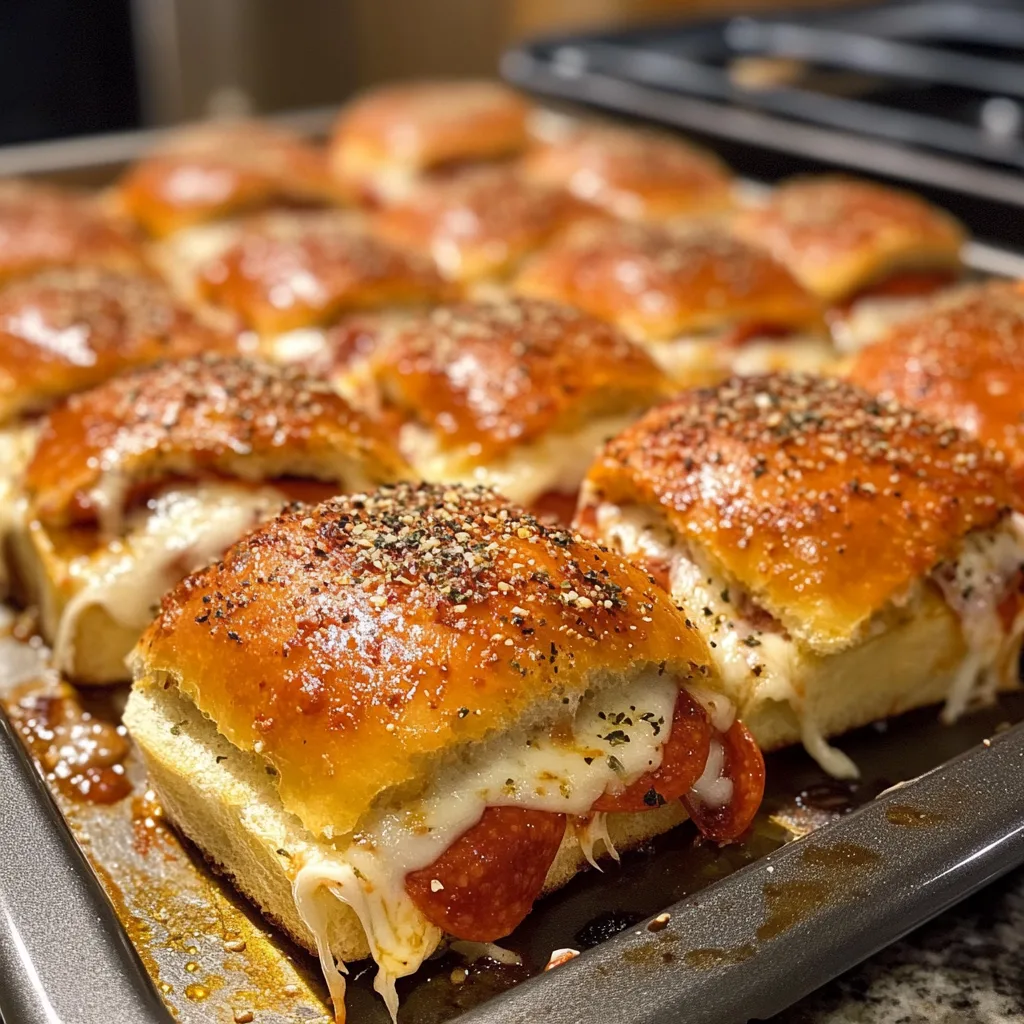 Pepperoni Pizza Sliders