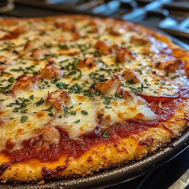 Keto Pizza Chicken Crust