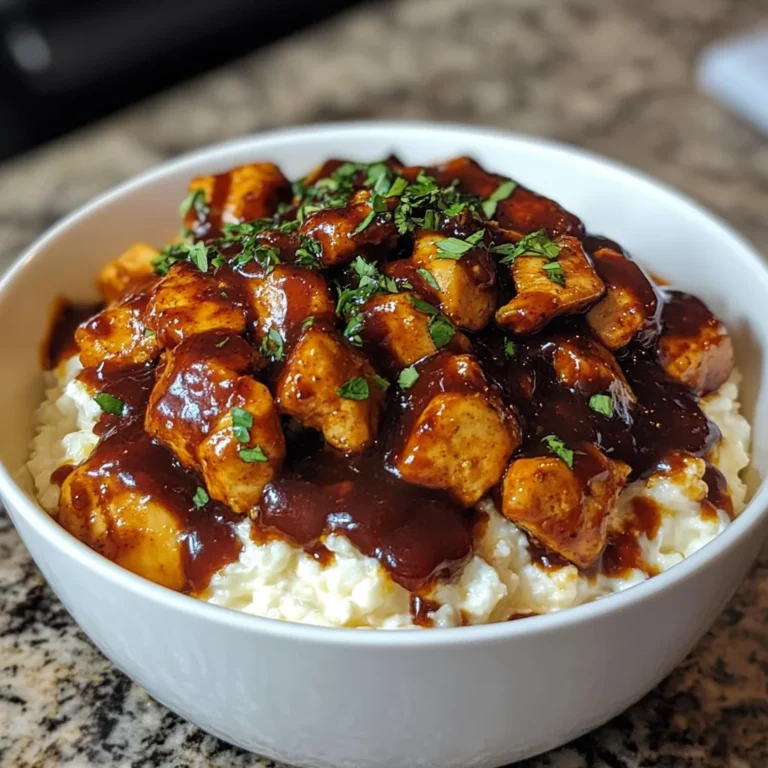 BBQ Chicken Cottage Cheese Bowl