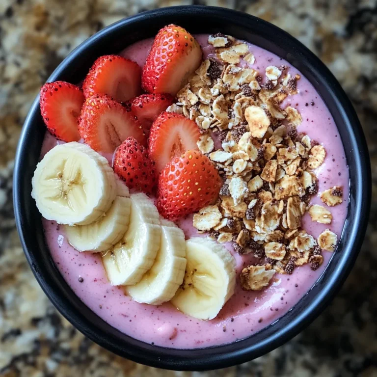 Strawberry Banana Smoothie Bowl