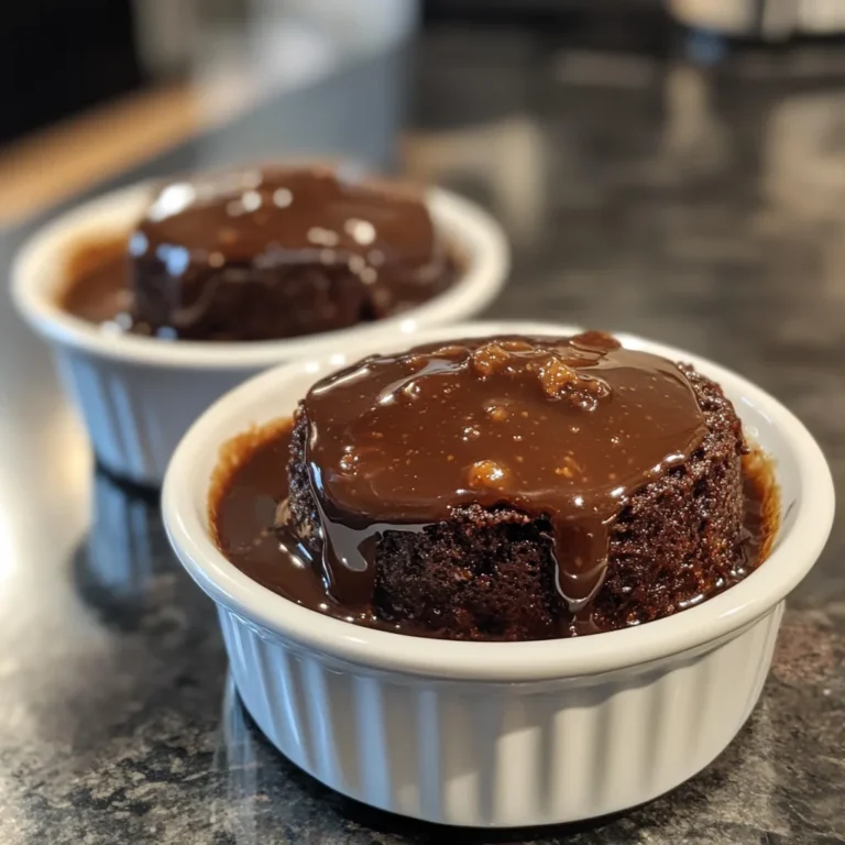 Chocolate Sticky Toffee Puddings for Two